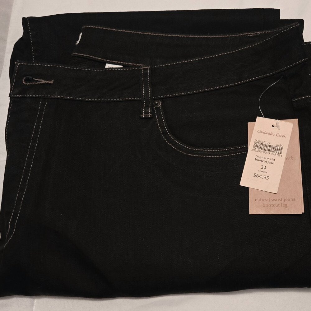 NWT Coldwater Creek Women's 24 Black Jeans